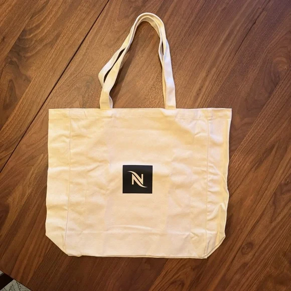 Nespresso Upcycled Canvas Tote Bag, Beige - Picture 2 of 4
